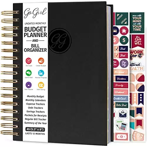 GoGirl Budget Planner & Monthly Bill Organizer