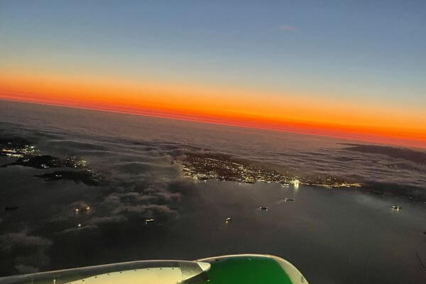 Picture of a sunset from the last flight I took.