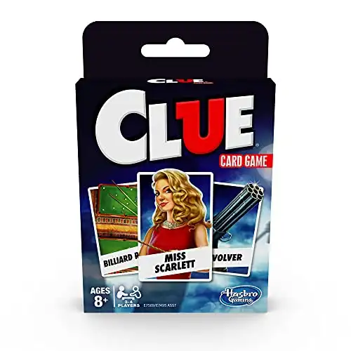 Hasbro Clue Travel Card Game