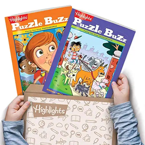 Highlights Puzzle Books Subscription Box For Kids Ages 4-7