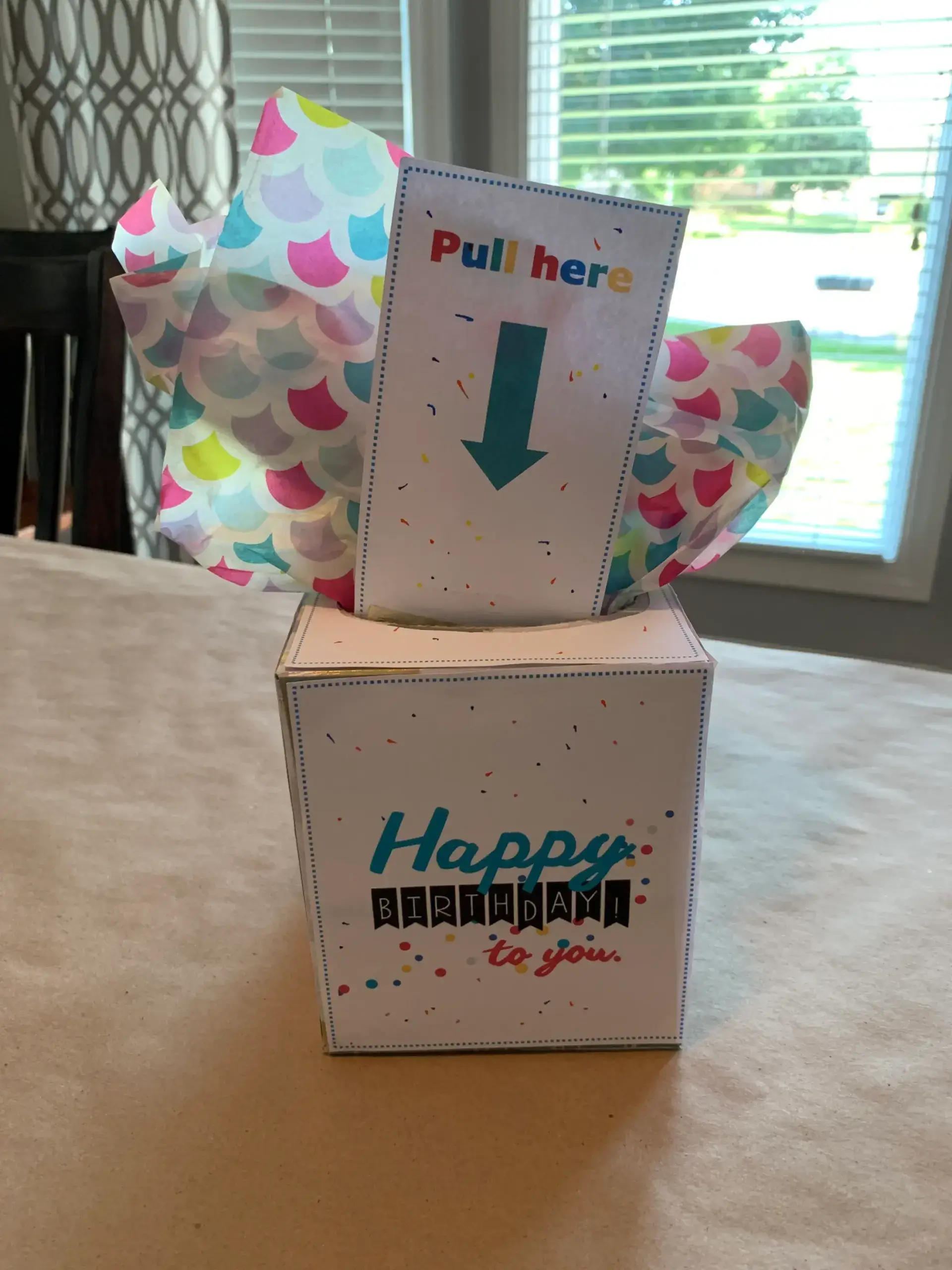 Birthday Money Box Gift Idea