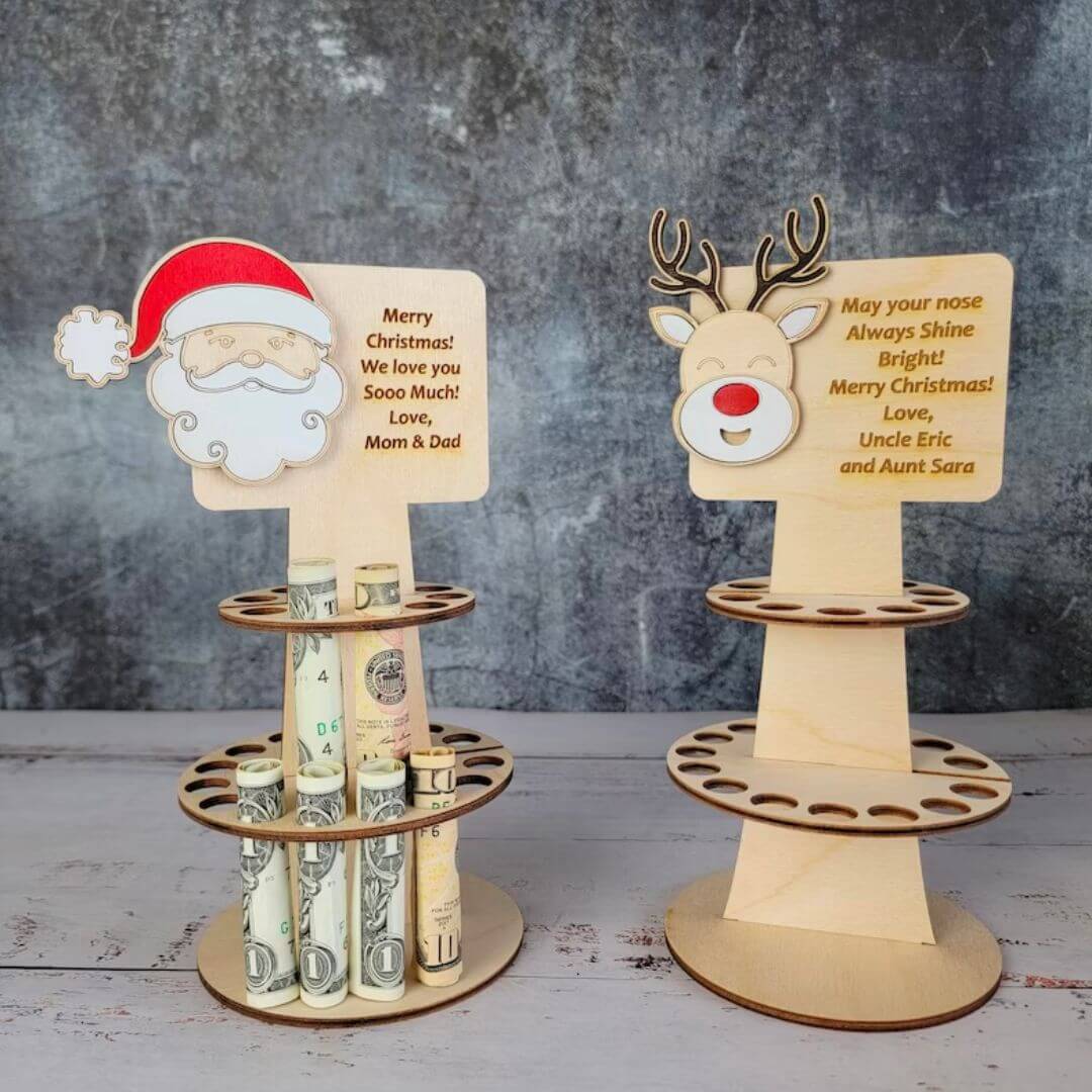 Tiered Christmas Money Cake