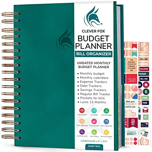 Clever Fox Budget Planner & Monthly Bill Organizer with Pockets