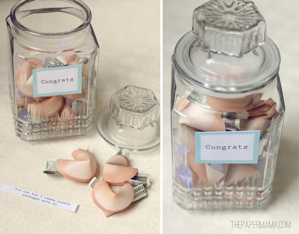 Fortune Cookie Cash Jar (with printables to make your own)