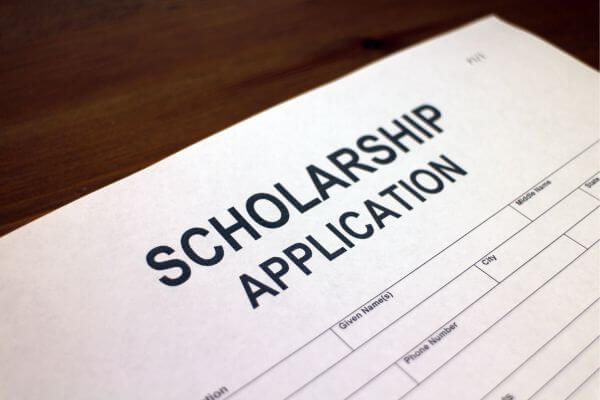 Image of the scholarship form as one of the examples of the best side hustles for teens.
