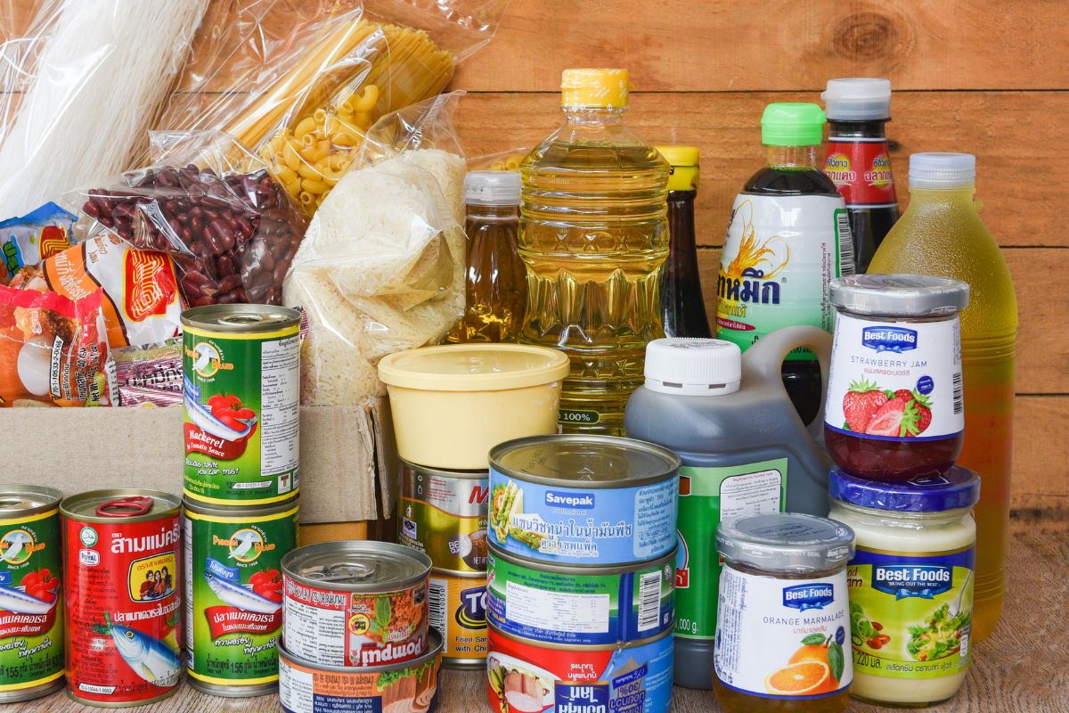Image of the stockpile goods for long-term use.
