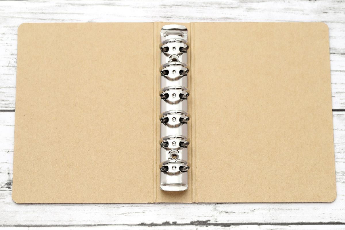 Picture of a budget binder.