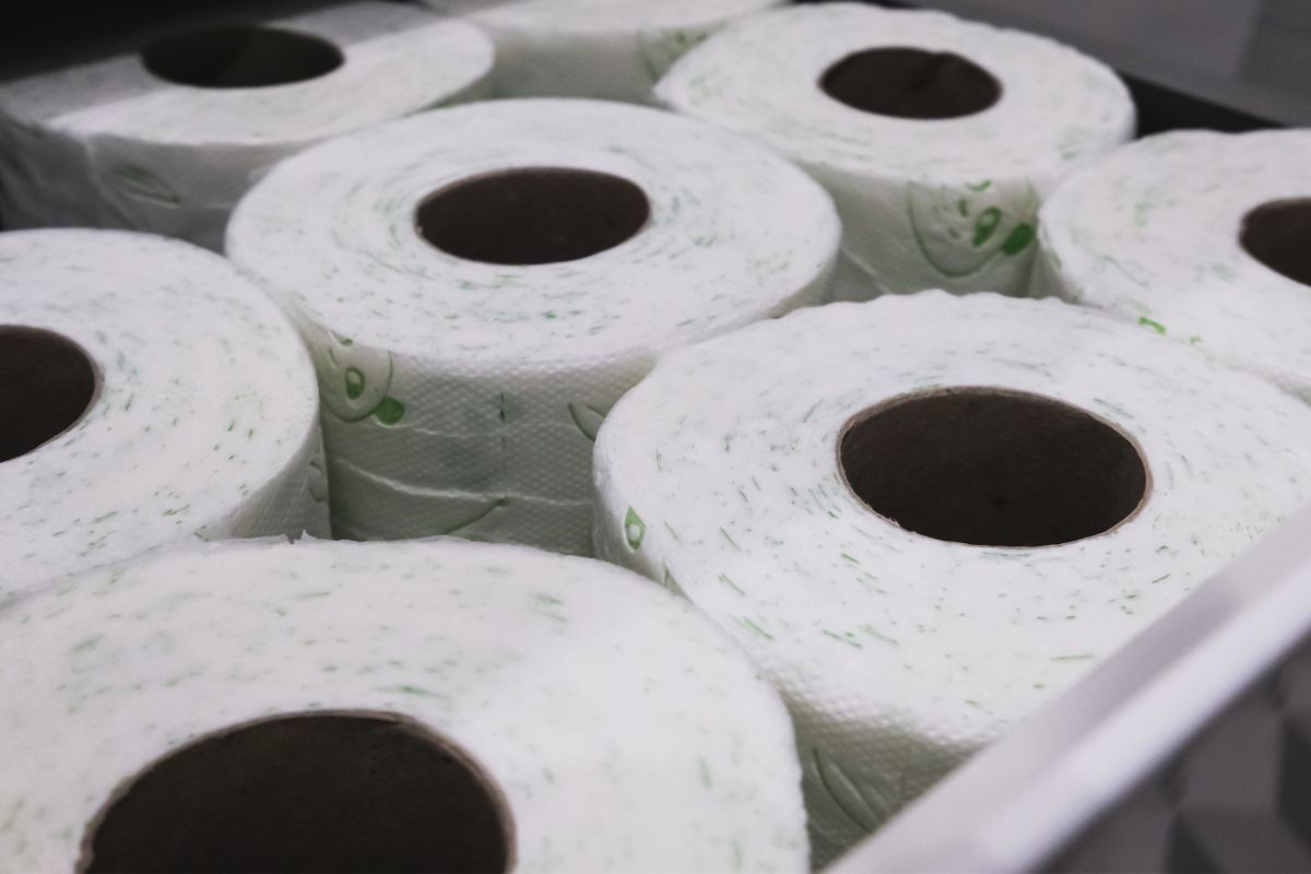 The picture shows the bulk of toilet paper.