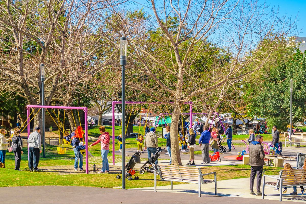 Image of people at the park.
