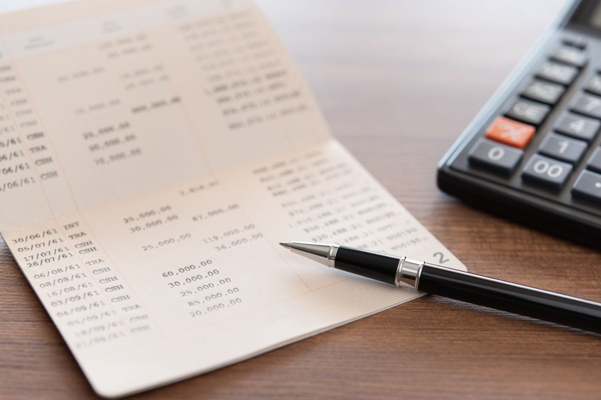 The picture shows a savings account.