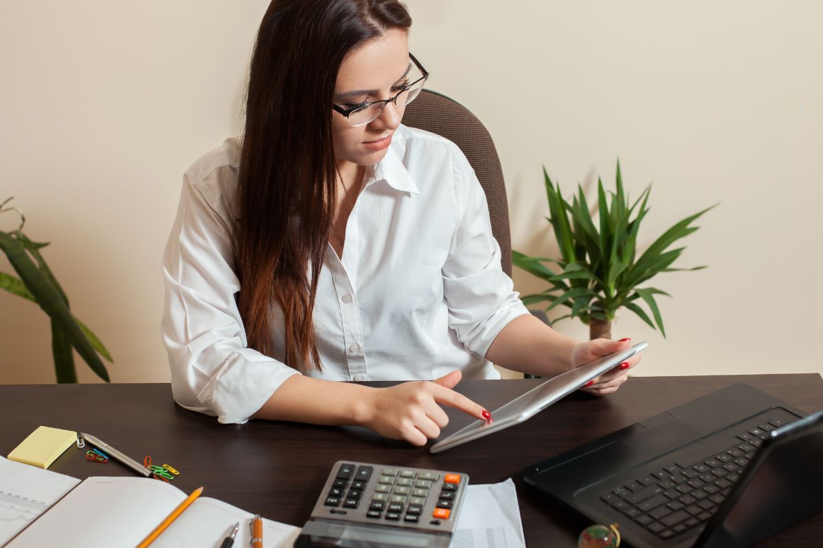 Photo of a bookkeeper woman.