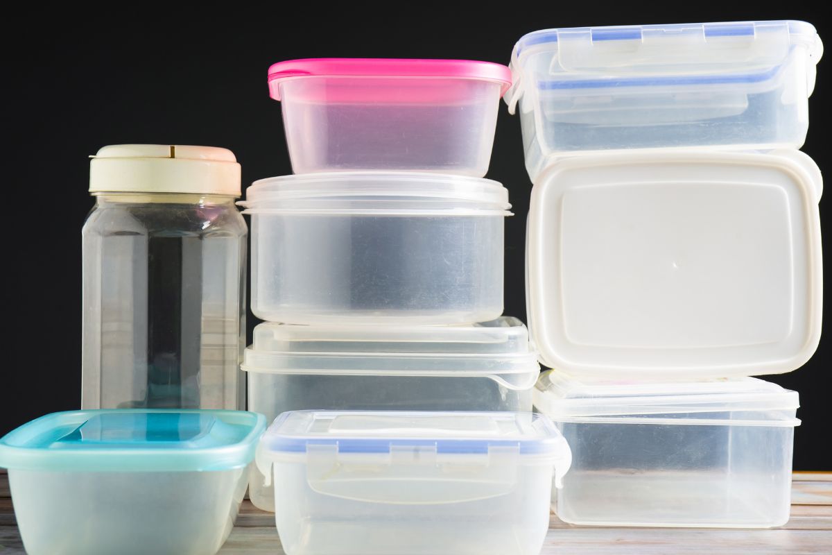 Image of reusable plastic containers.