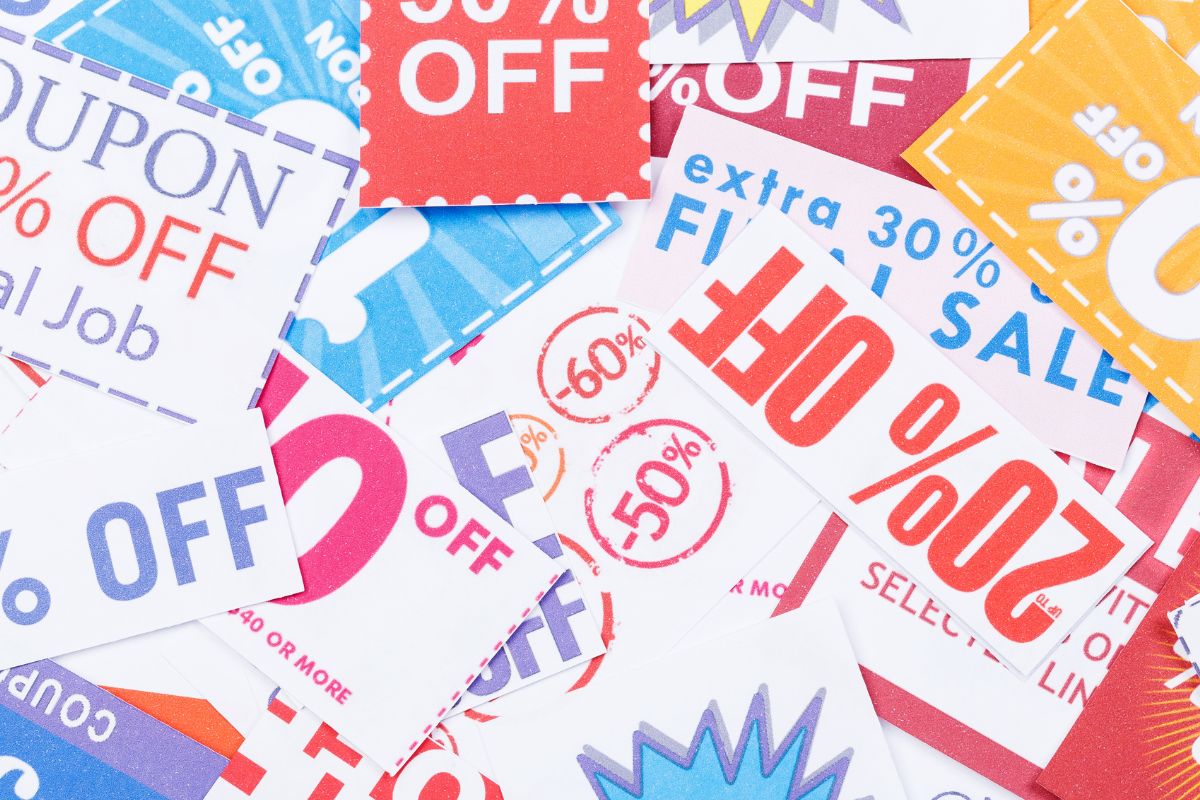The photo of coupons.