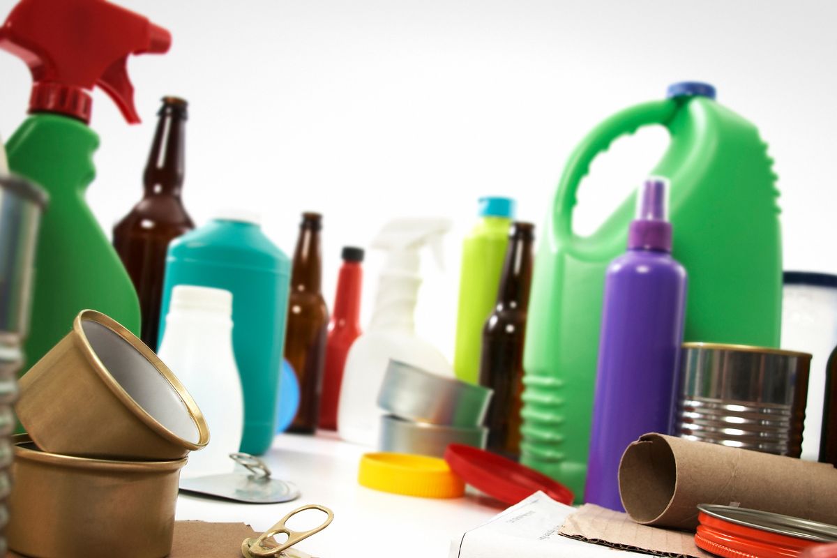 Image of reusing empty bottles.