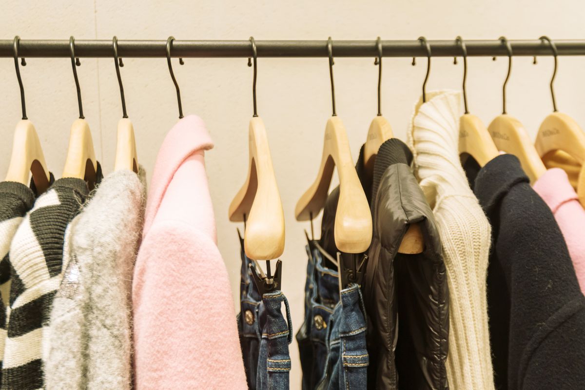 The image shows quality clothes.