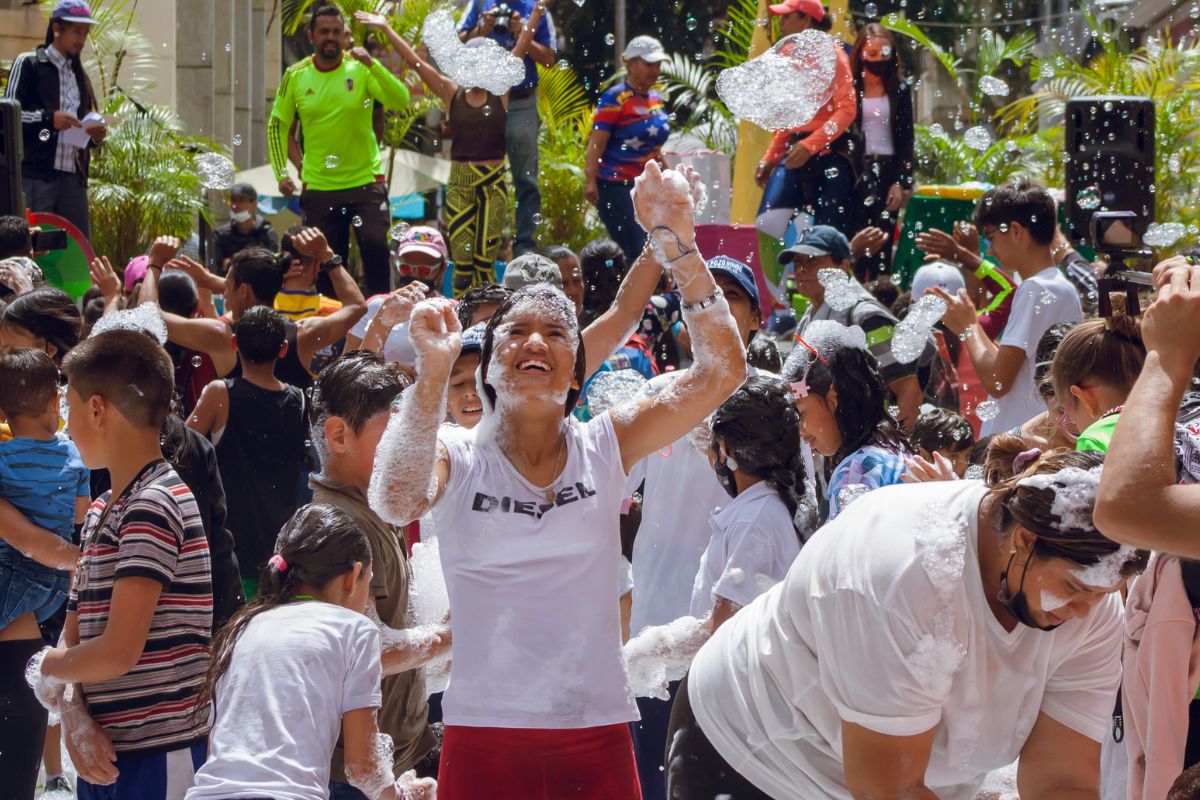 Picture of people at the festival.