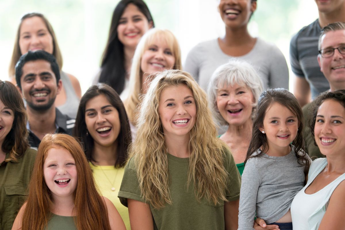 The image shows a family with a legacy.