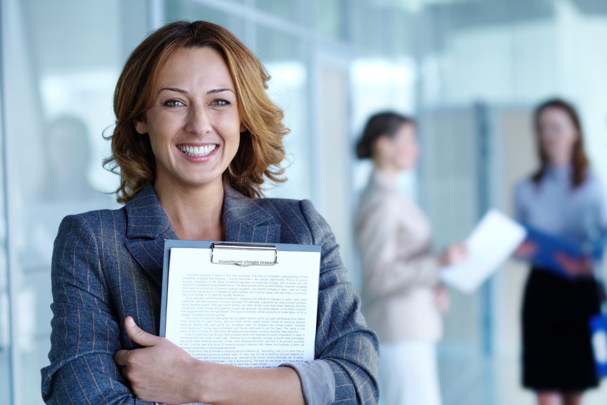 Image of a happy employee.