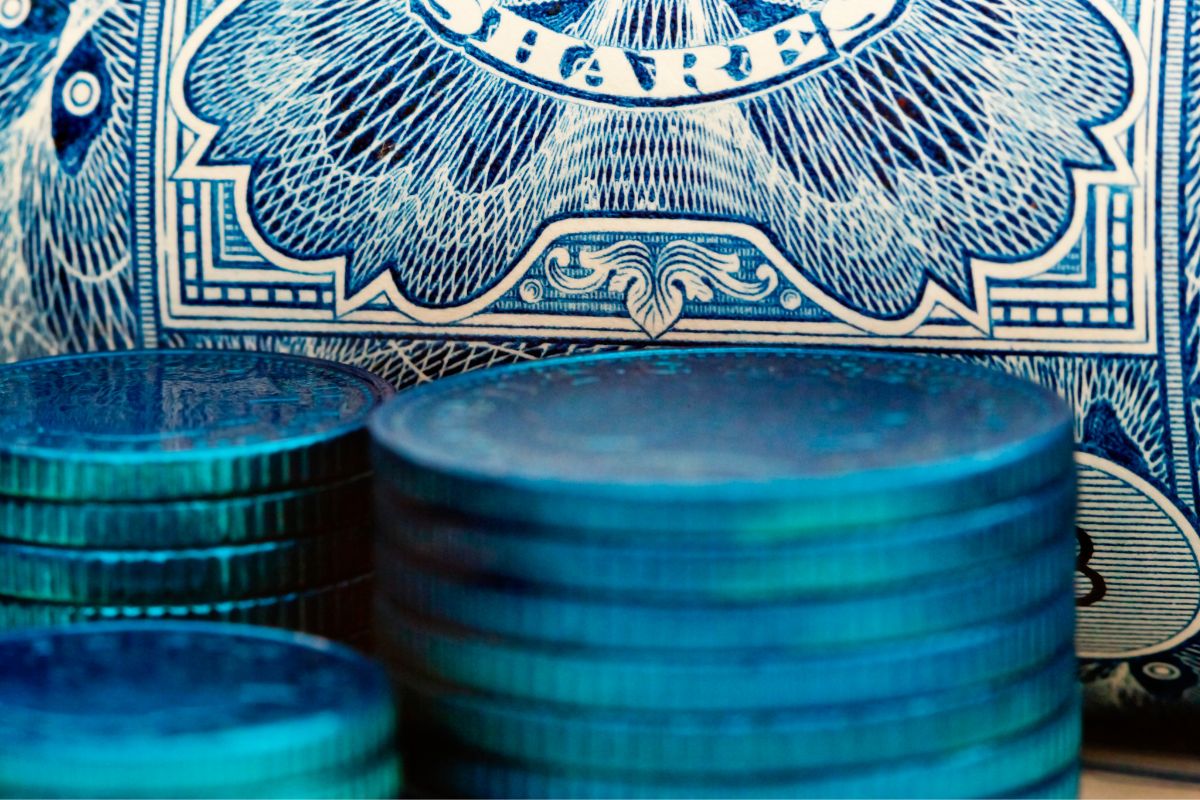The picture shows blue-chip stocks.