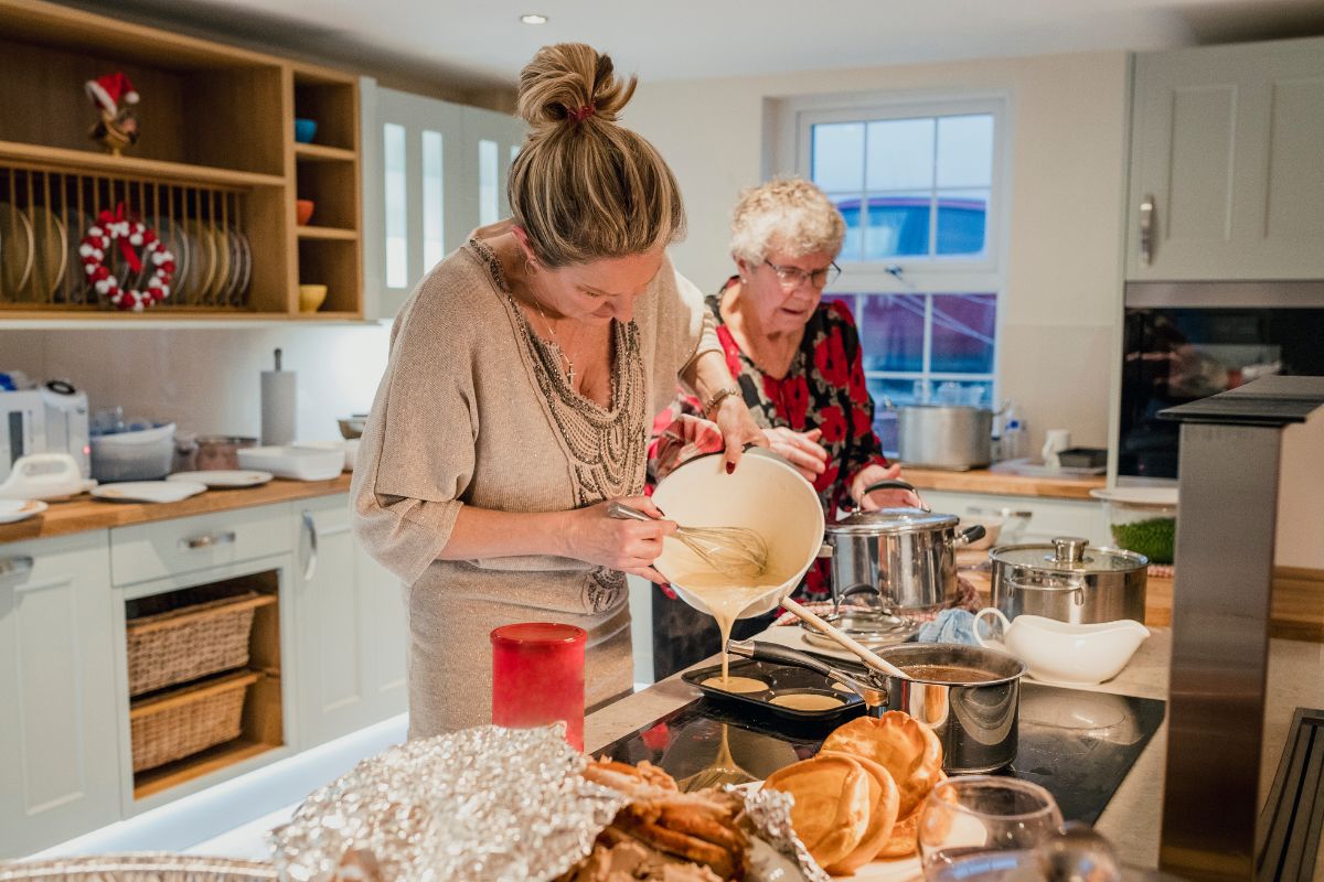 Picture of women cooking.