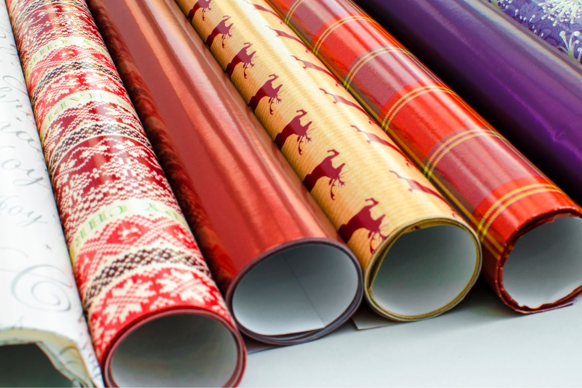 The picture shows gift wrappers.