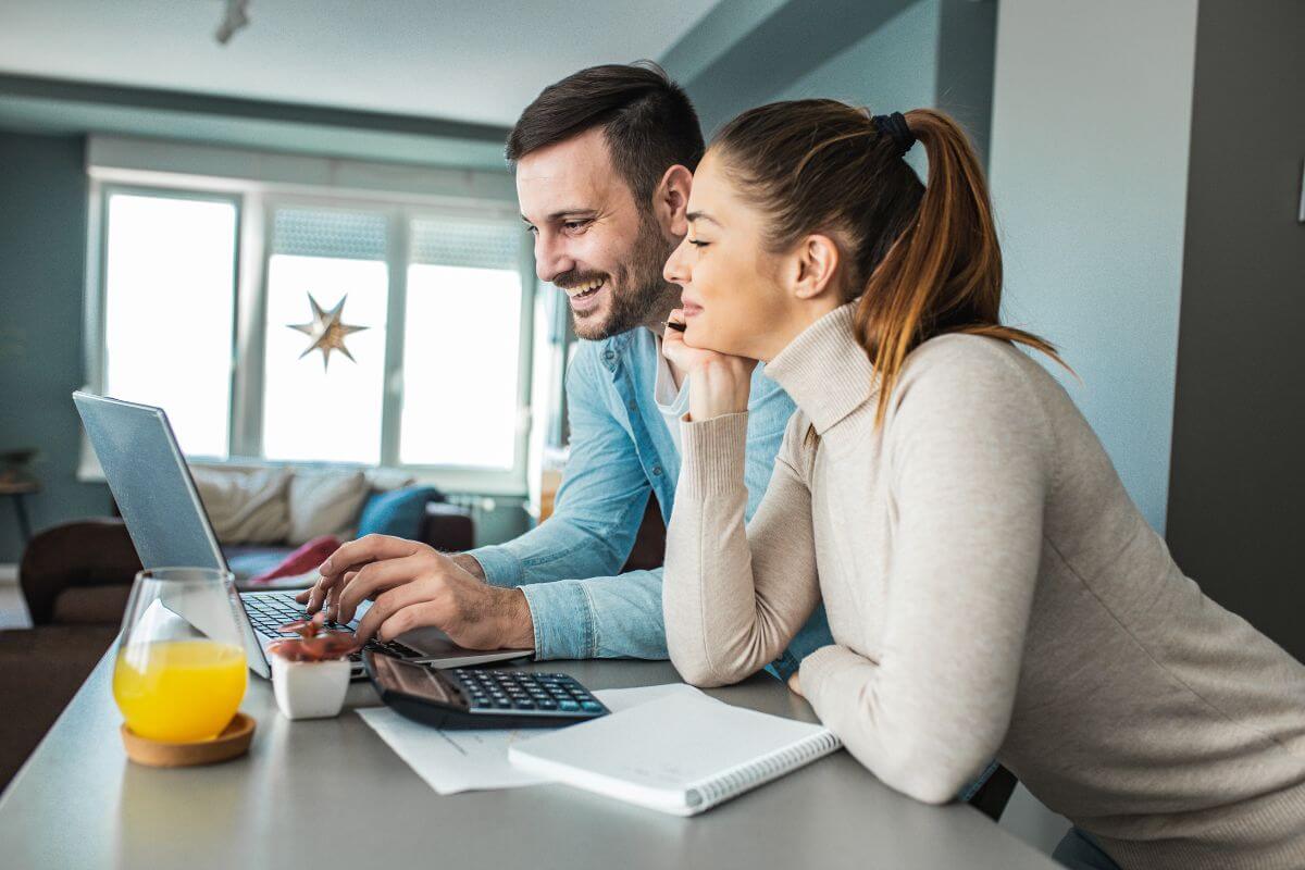 The image of a man thinking and a girl looking at him which refers to staying patient and giving each other time to process the conversation helps keep the discussion calm and productive.