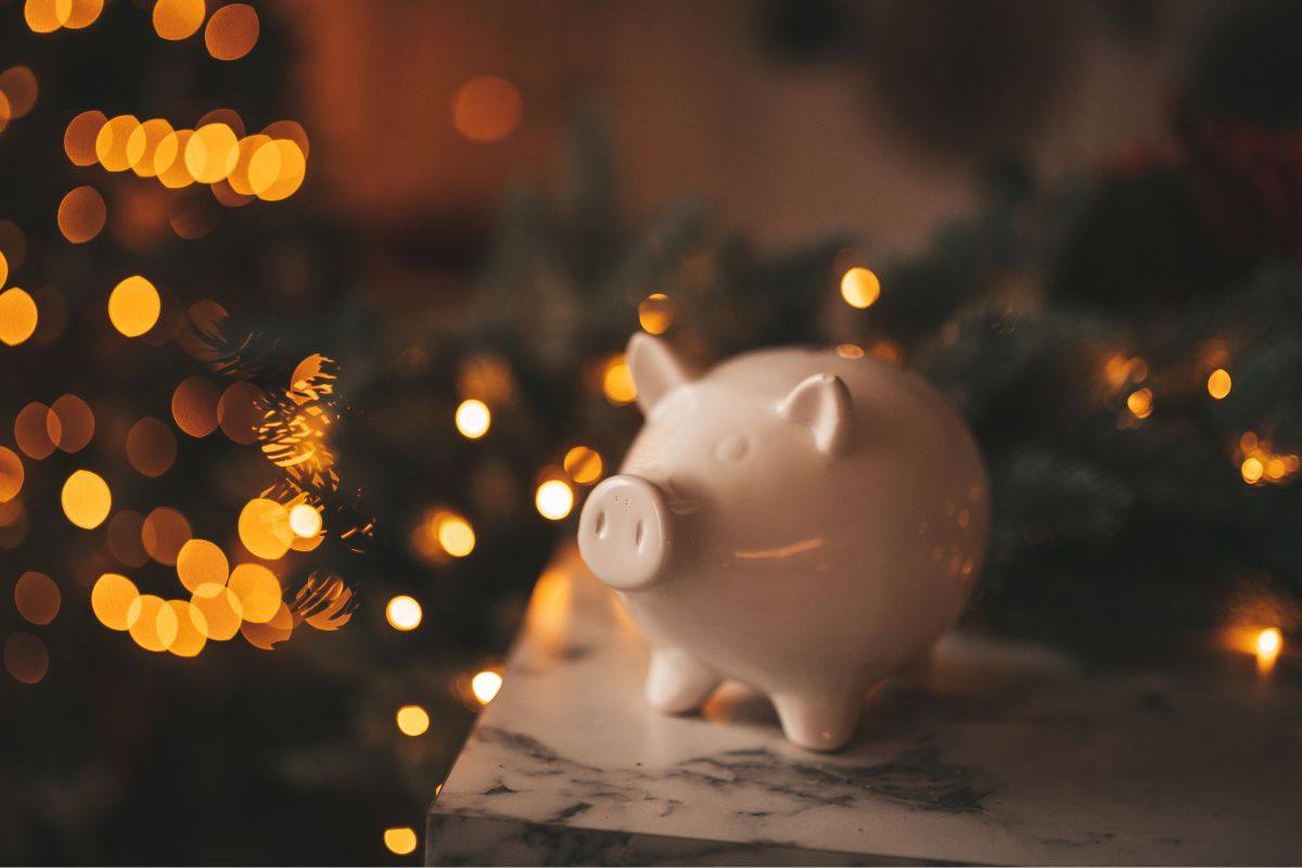 The image shows a Christmas savings.