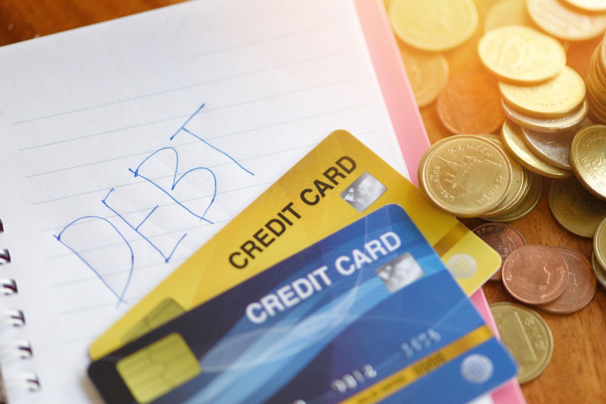Picture of credit card debt.