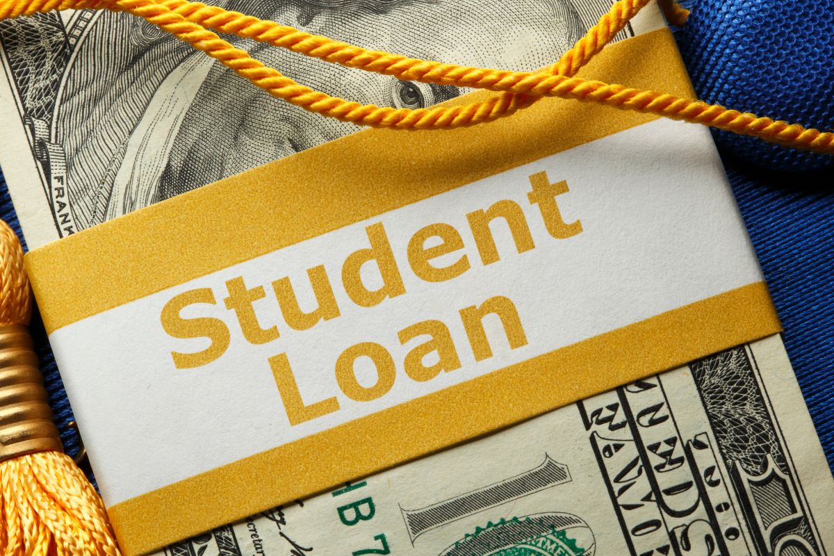 The picture shows a student loan money.