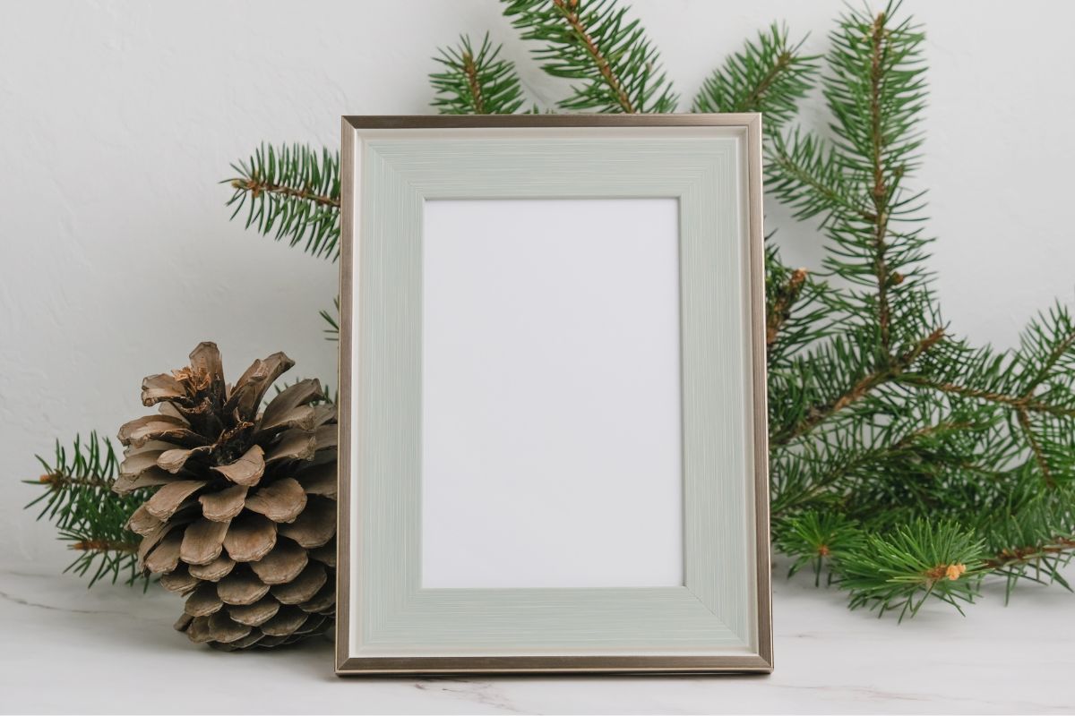 Photo of a framed picture.