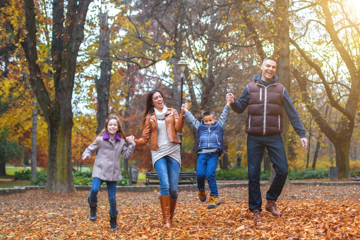 A group of family having a quality time.