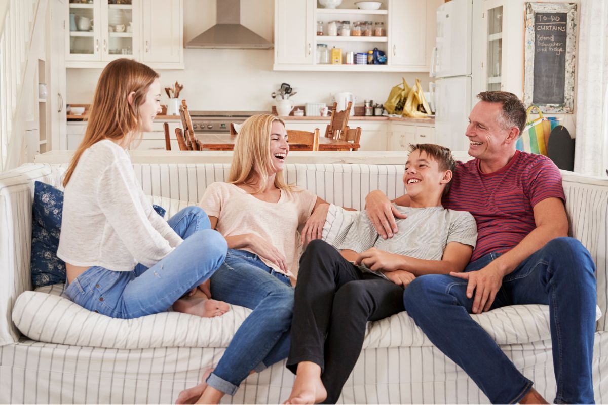 Picture of a family bonding.