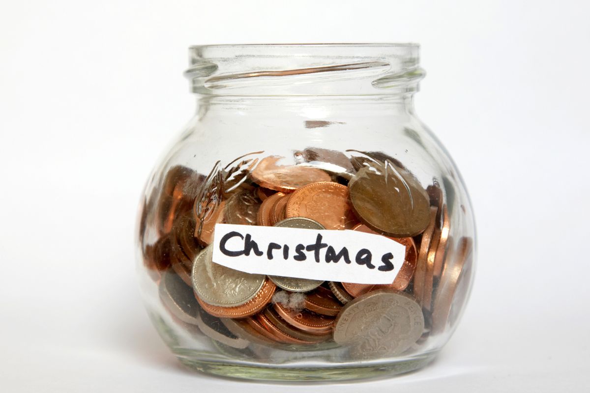 Picture of Christmas savings.