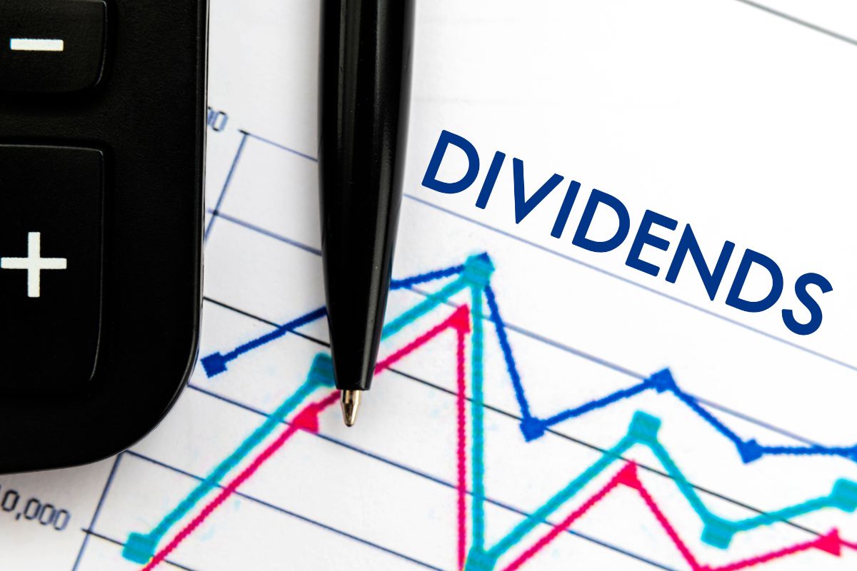 The image shows a dividends wording.