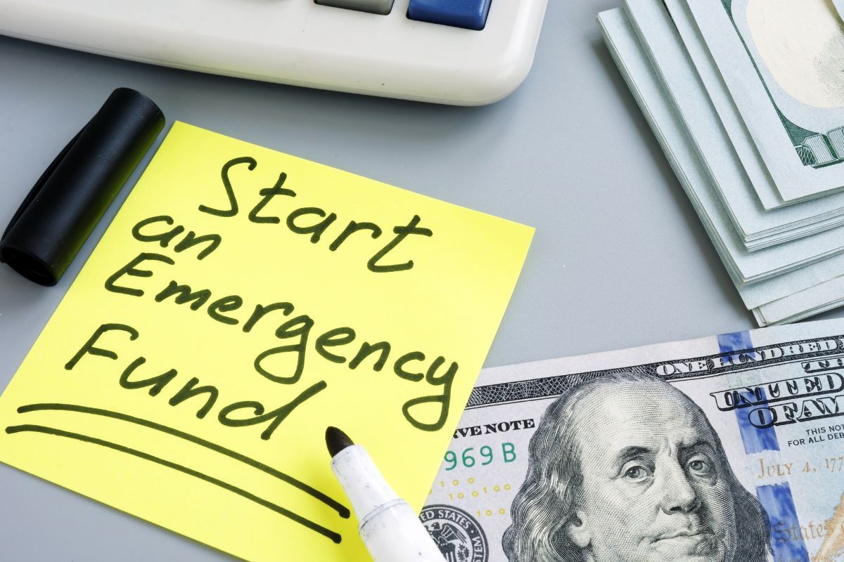 The picture shows an emergency fund.