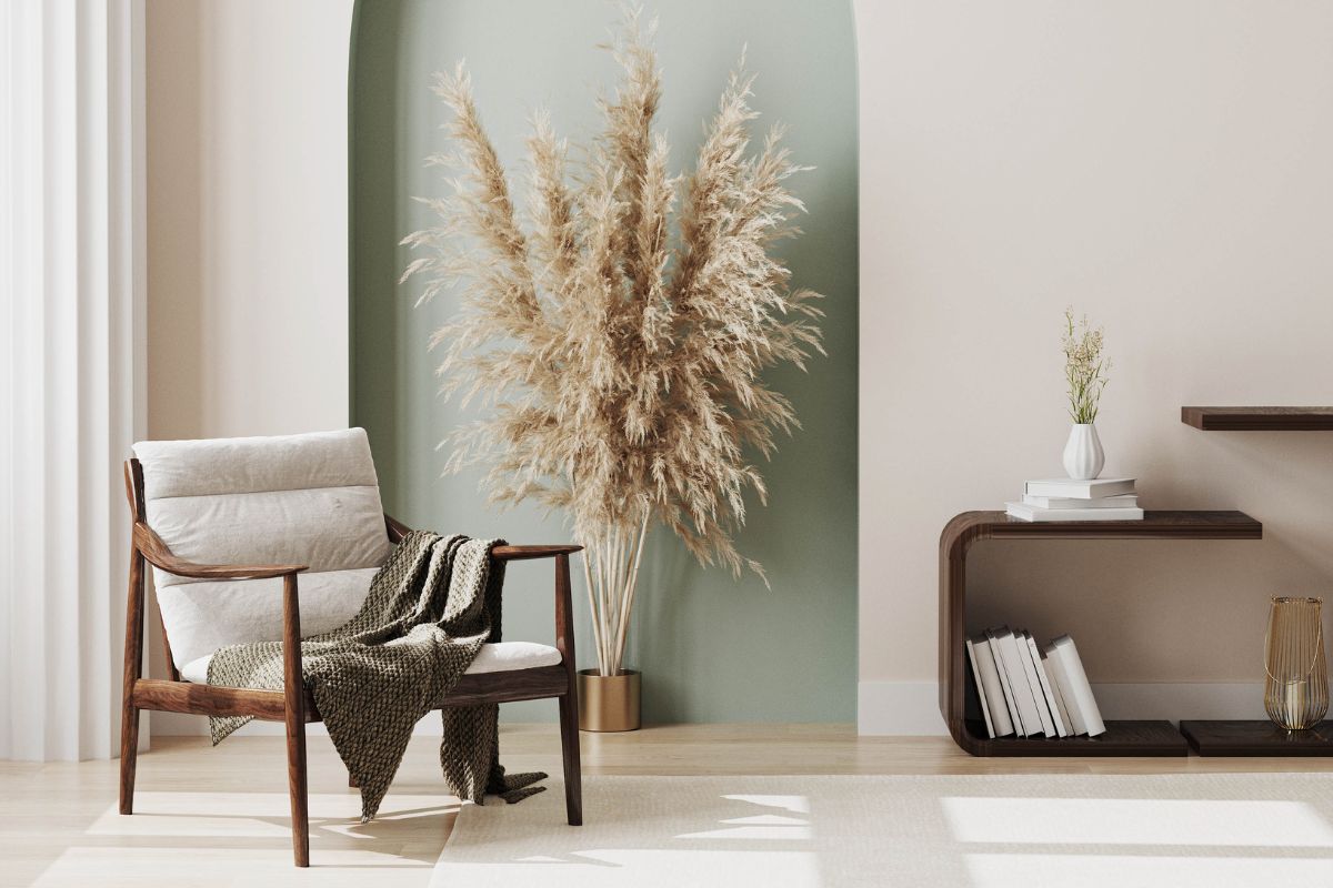 Photo of a minimalist design living room.