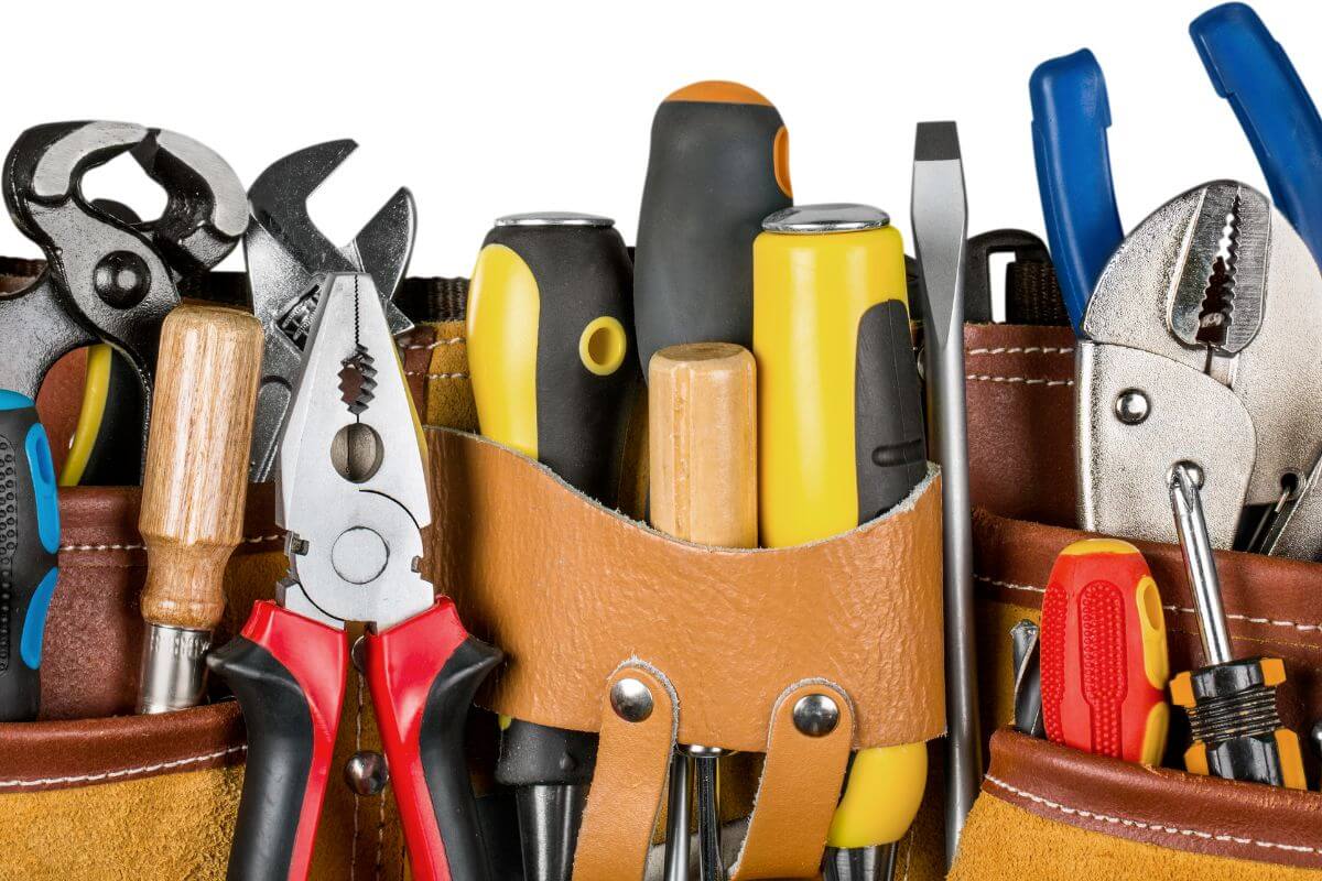 The image shows tools which refers to rent out tool supplies you own to make money.