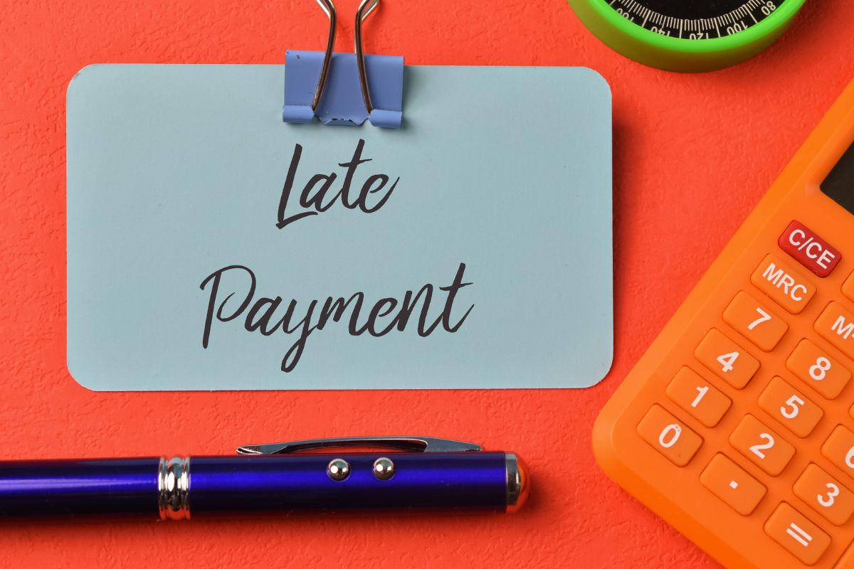 A paper with late payment wording.