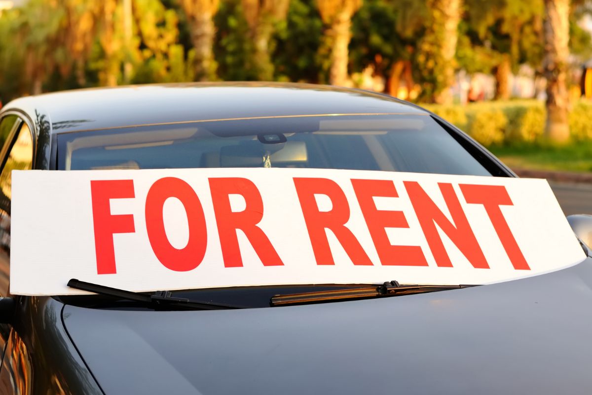 Photo of a car for rent.