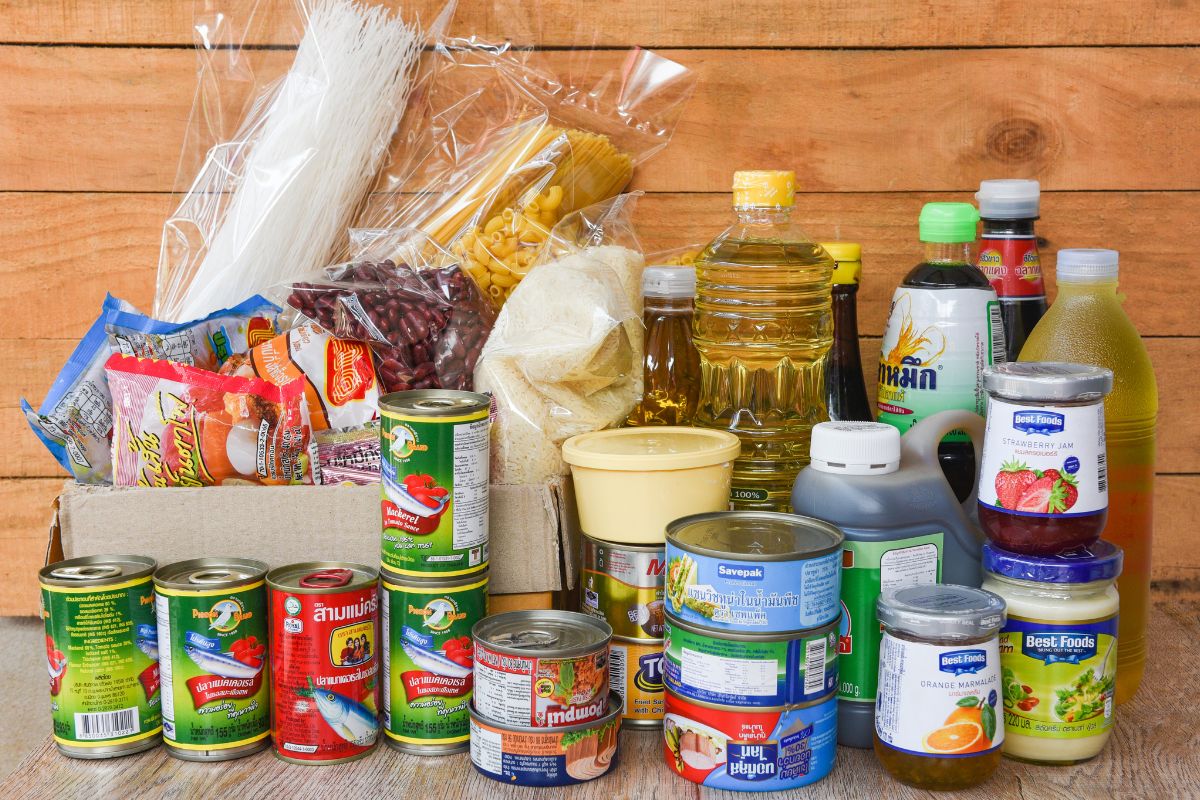 Photo of bulk non-perishable items.