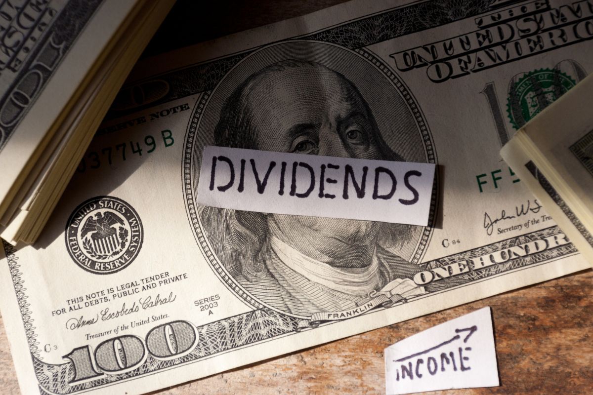 Picture of money for dividends investment.