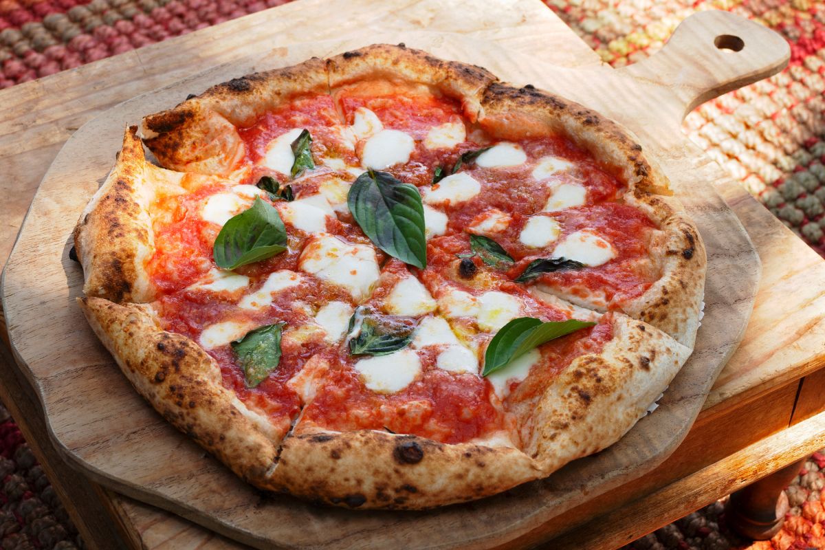 Image of a homemade pizza.