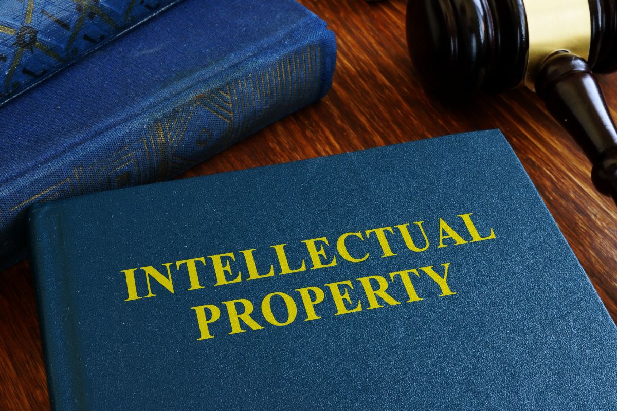 Image of a book with intellectual property title.