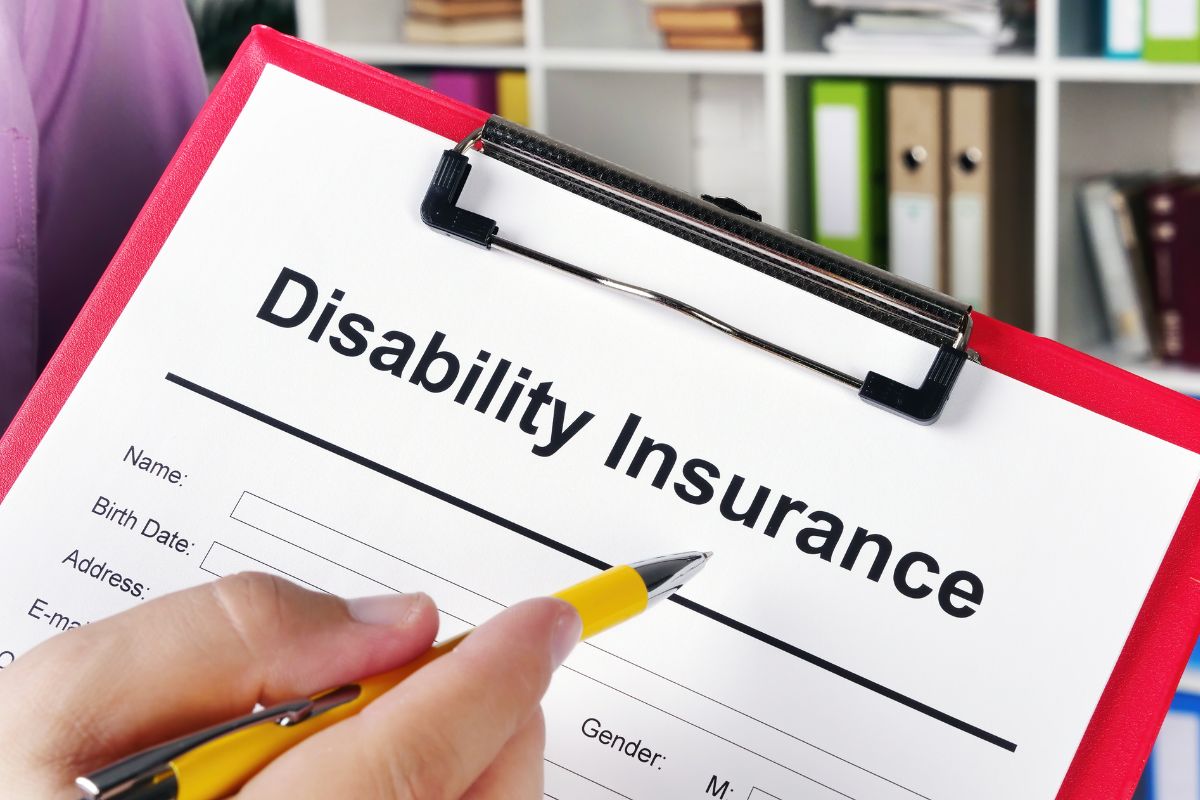 Image of disability insurance form.