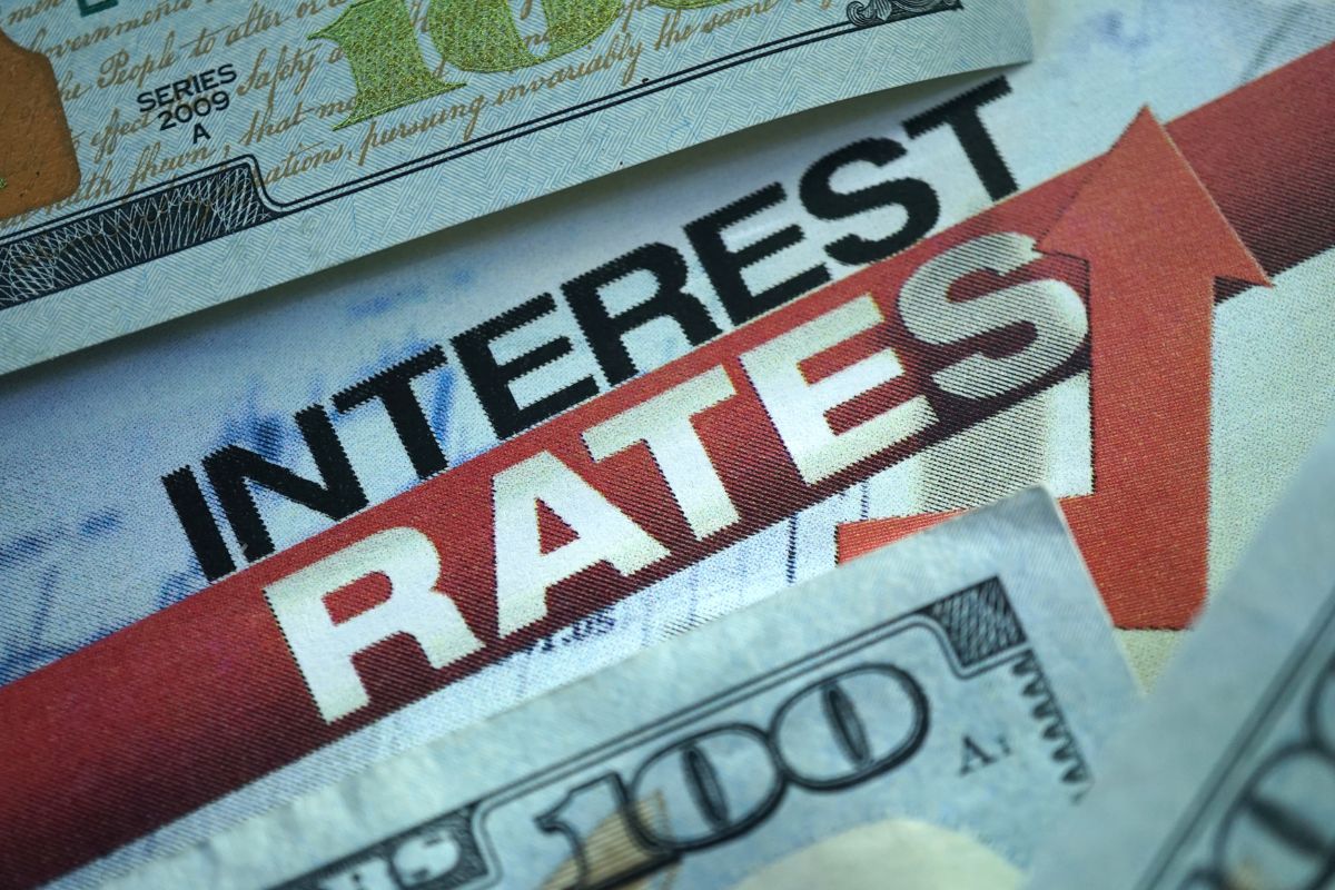 Picture of a high interest rate.