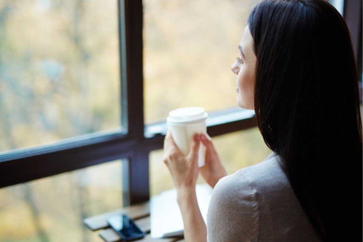 Photo of a woman on a short break.