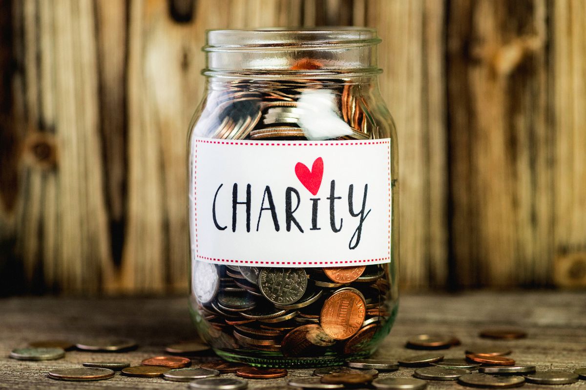 Picture of a charity savings.