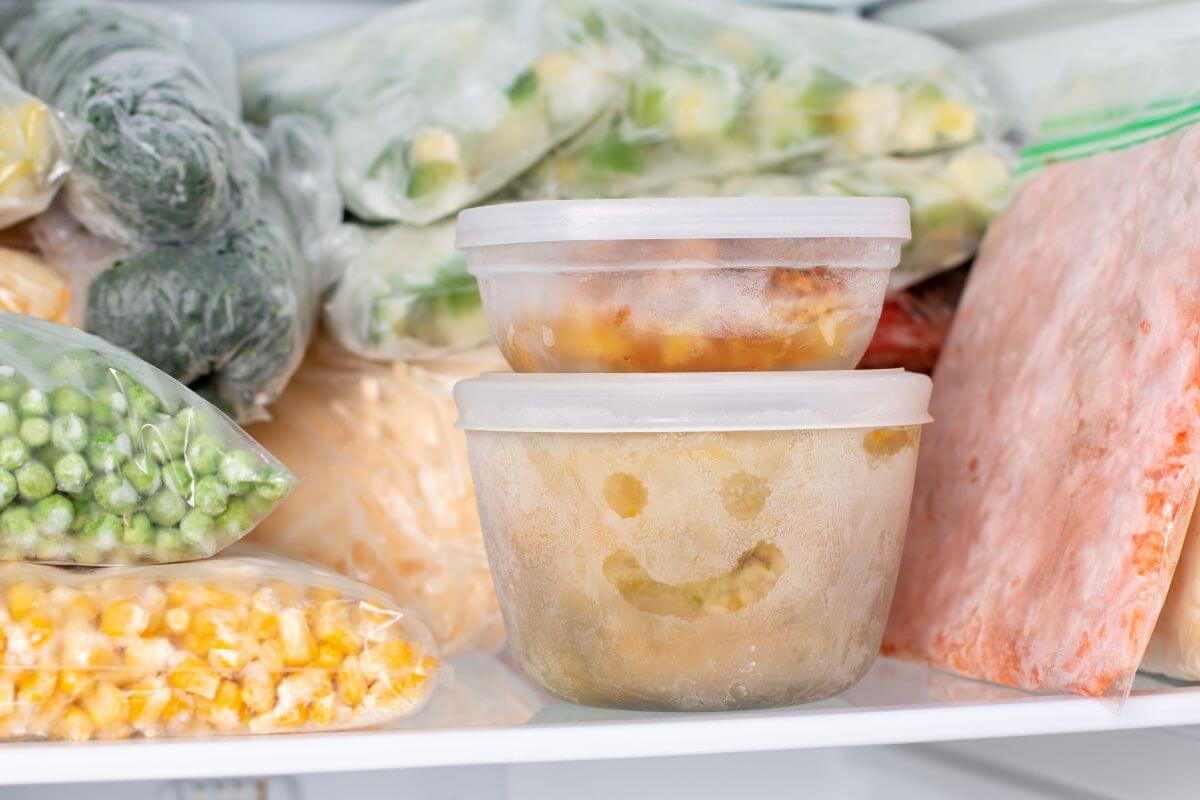 The picture shows brand-name frozen meals which means more expensive than buying on store-brand.