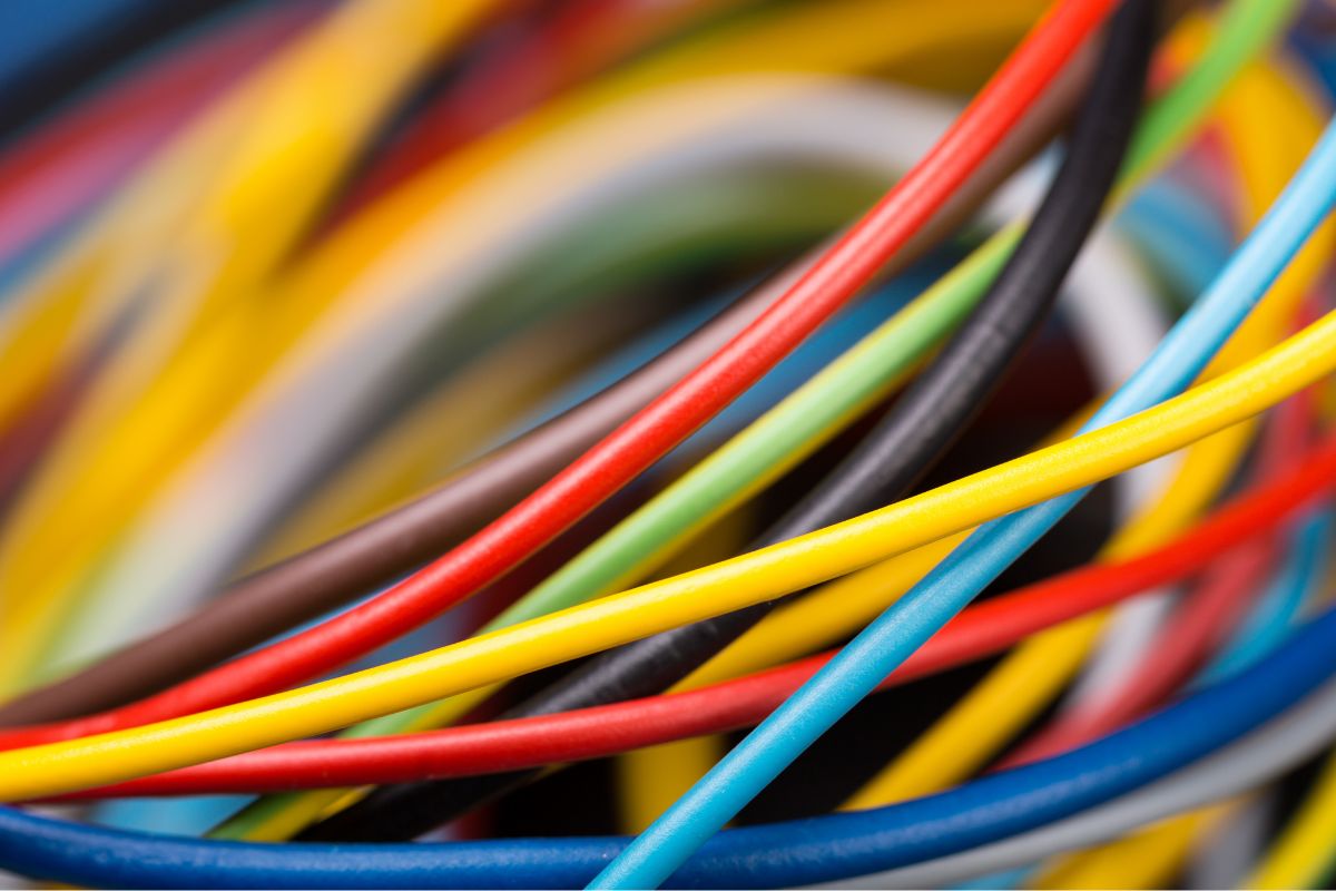 Picture of colored cables.