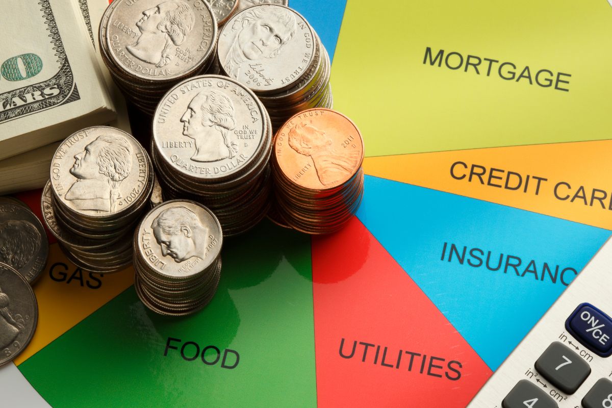 Photo of money and budget allocations.